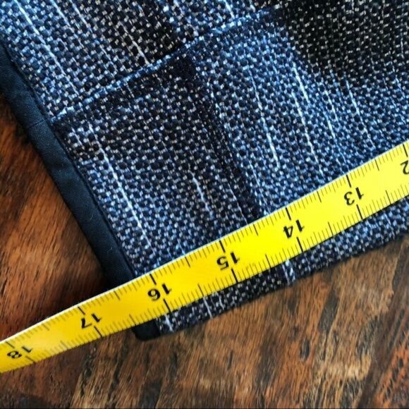 Halogen Textured Blk & White Woven Textured Blazer 8P - Picture 8 of 11